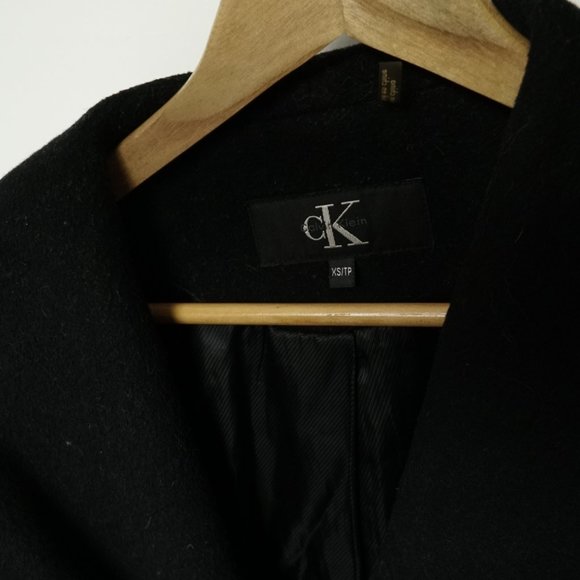 Calvin Klein Black Trench Coat - Picture 3 of 4